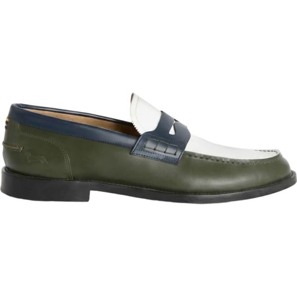scarpe stringate Harmont&Blaine verde a righe