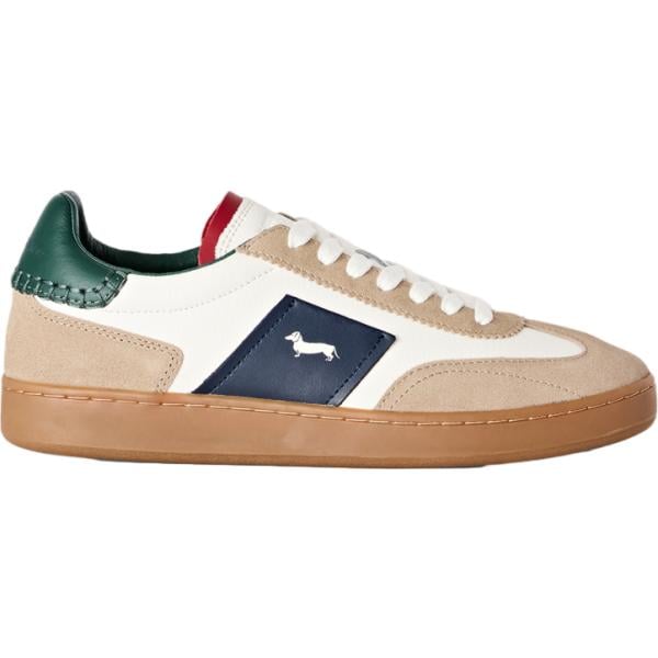 Sneakers da uomo effetto scamosciato corto in pelle Harmont&Blaine