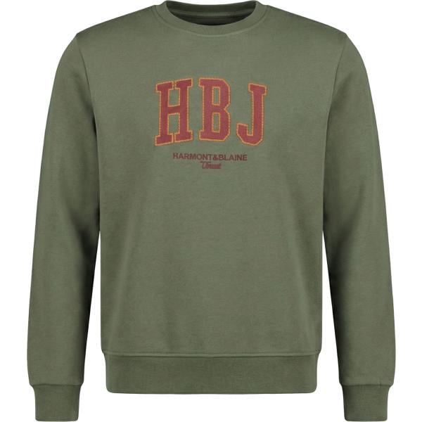 felpe Harmont&Blaine verde con stampe