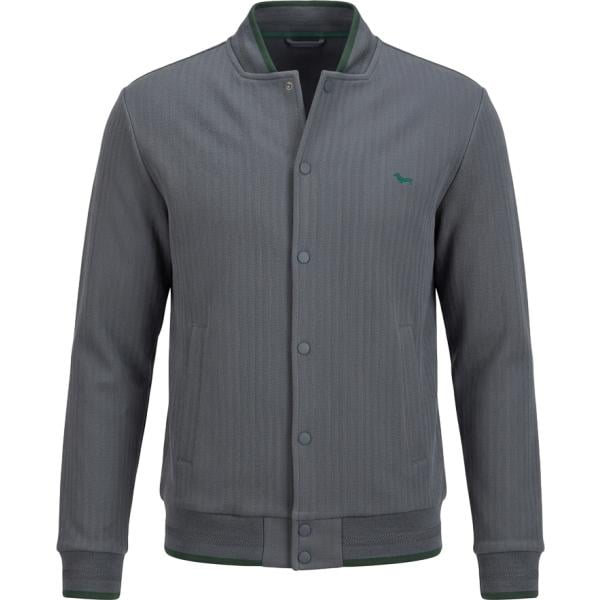 Bomber da uomo in grigio scuro in poliestere Harmont&Blaine