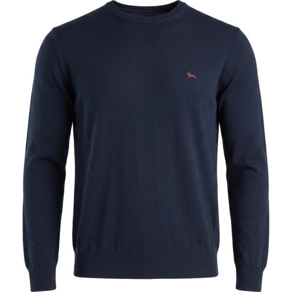 Maglione da uomo in blu scuro in lana Harmont&Blaine