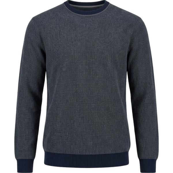 Maglione da uomo in blu scuro girocollo in lana Harmont&Blaine
