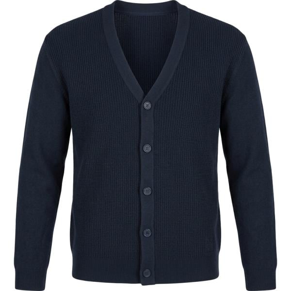 Cardigan da uomo in blu scuro in lana Harmont&Blaine