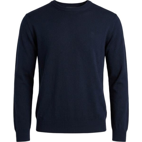 Maglione da uomo in blu scuro girocollo in lana Harmont&Blaine