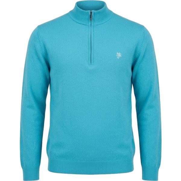 Pullover da uomo in verde scuro collo alto in lana Harmont&Blaine