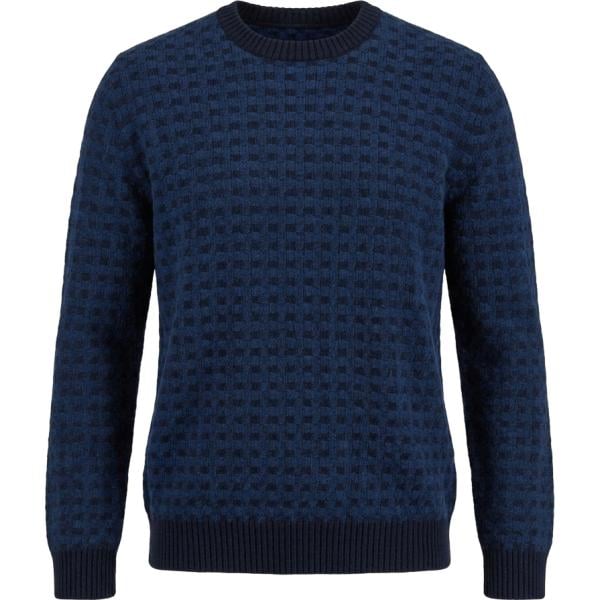 Maglione da uomo in blu scuro girocollo in lana Harmont&Blaine
