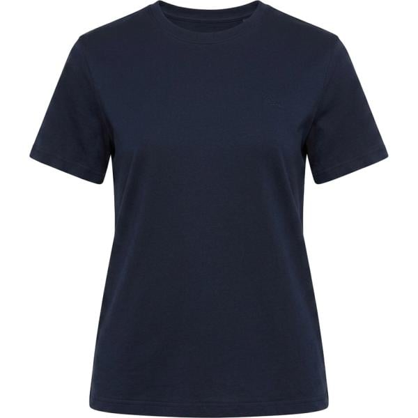 T-shirt da donna in blu scuro girocollo in cotone Harmont&Blaine