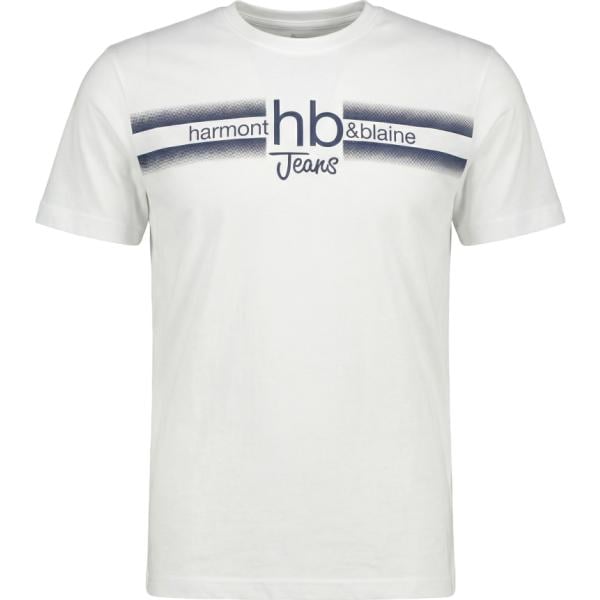t-shirt Harmont&Blaine bianco con stampe