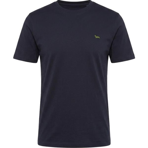 T-shirt da uomo in blu scuro in cotone Harmont&Blaine