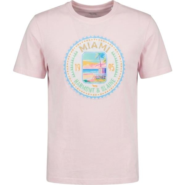 t-shirt Harmont&Blaine rosa con stampe