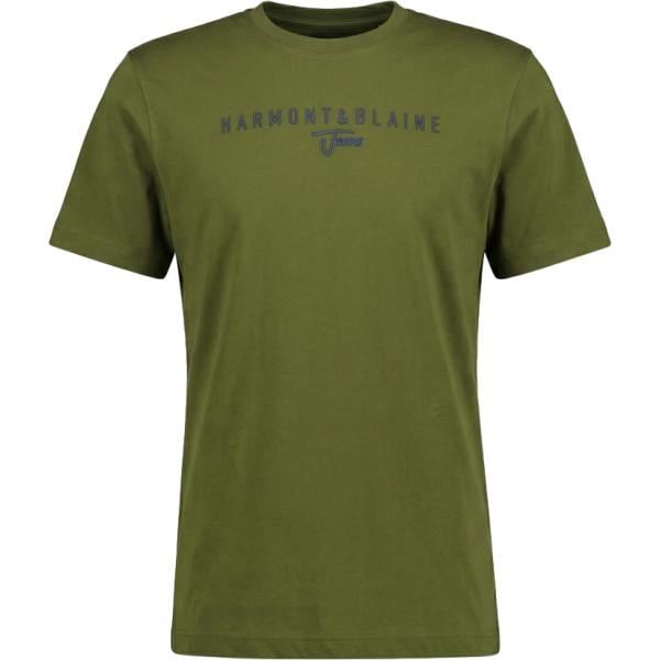 t-shirt Harmont&Blaine verde con stampe