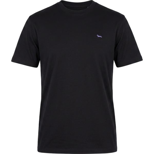 T-shirt da uomo in nero pece in cotone Harmont&Blaine