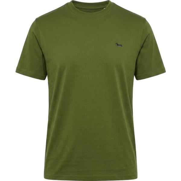 T-shirt da uomo in verde scuro in cotone Harmont&Blaine