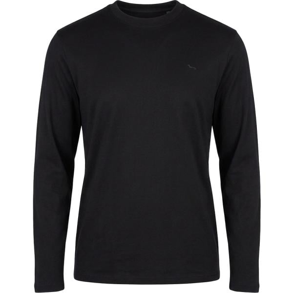 T-shirt da uomo in nero pece girocollo Harmont&Blaine