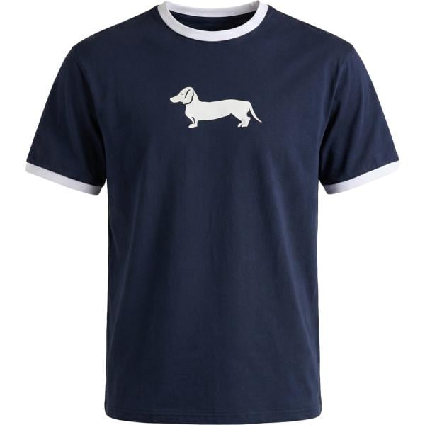 t-shirt Harmont&Blaine blu con stampe
