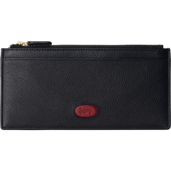 Portafoglio da donna in nero pece con zip Harmont&Blaine