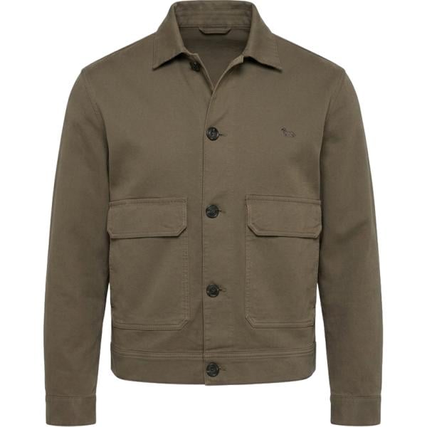 Cappotto da uomo in verde scuro in cotone Harmont&Blaine