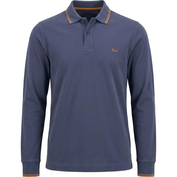 polo Harmont&Blaine blu a righe