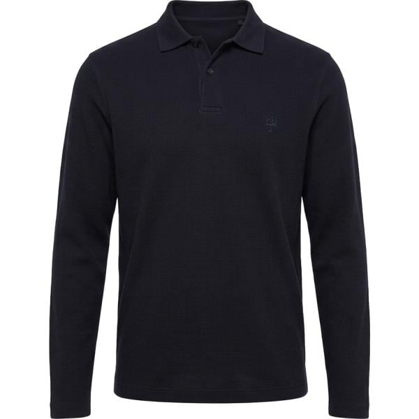 Polo da uomo in blu scuro collo a polo Harmont&Blaine