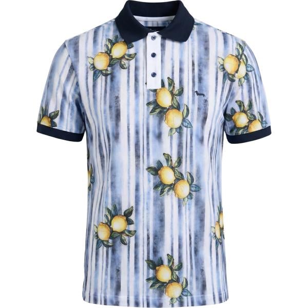 polo Harmont&Blaine bianco con stampe