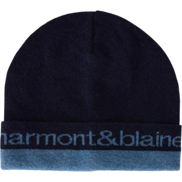 Beanie da uomo in blu scuro in lana Harmont&Blaine