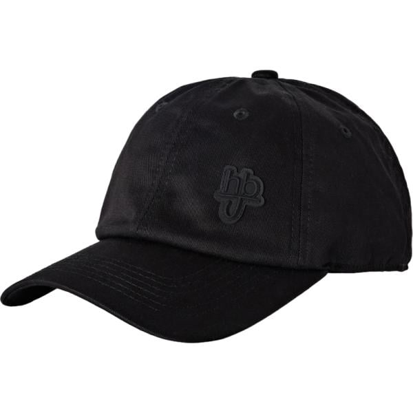 Cappello con visiera da uomo in nero pece Harmont&Blaine