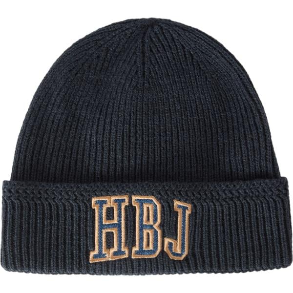 Beanie da uomo in blu scuro maxi in lana Harmont&Blaine