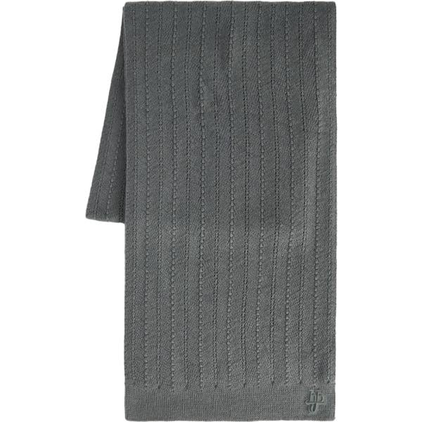 Sciarpa da uomo in grigio scuro lavorato a maglia in lana Harmont&Blaine