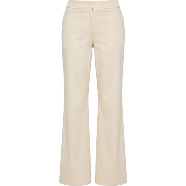 Pantaloni da donna in bianco avorio in cotone Harmont&Blaine