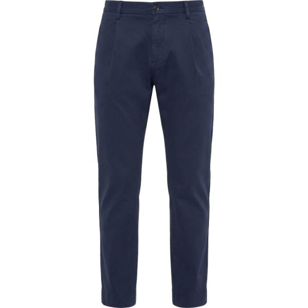 Pantaloni da uomo in blu scuro effetto lucido in cotone Harmont&Blaine