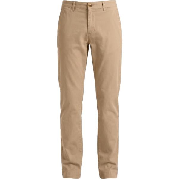 Pantaloni da uomo in marrone chiaro con zip in cotone Harmont&Blaine