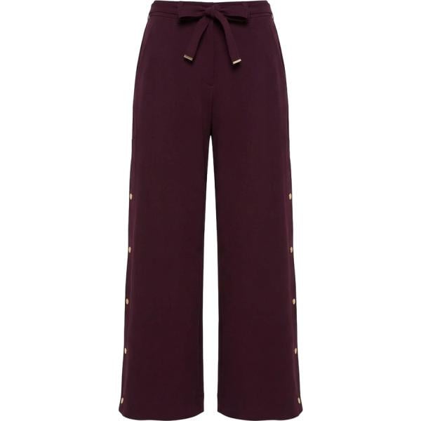Pantaloni da donna in marrone scuro con zip Harmont&Blaine