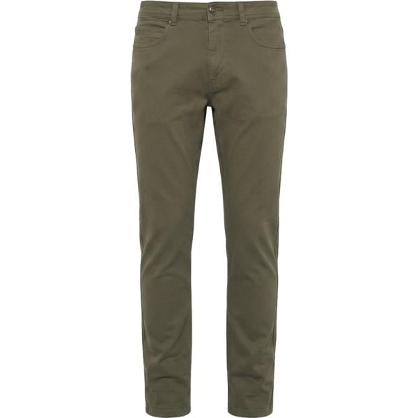 Pantaloni da uomo in verde scuro con zip in cotone Harmont&Blaine
