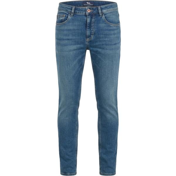 Jeans slim fit da uomo in blu scuro in denim Harmont&Blaine