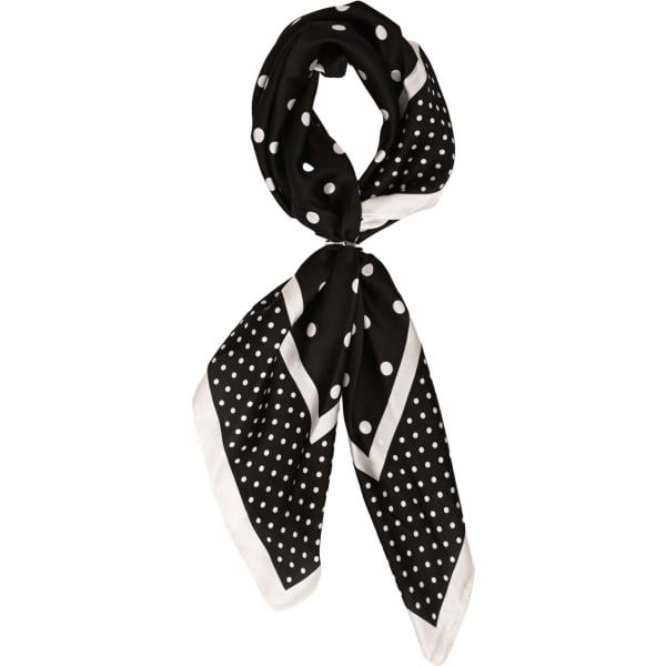 foulard Nunalie nero a pois