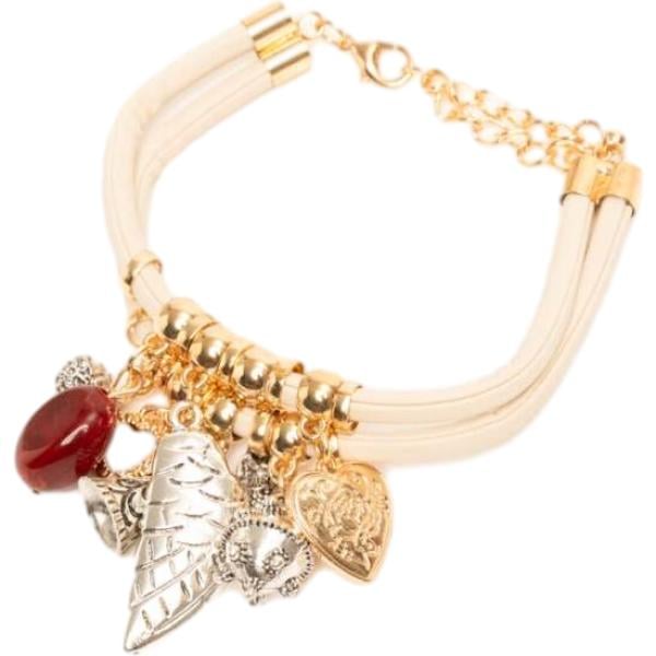 braccialetti con ciondoli Nunalie marrone