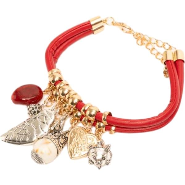 braccialetti con ciondoli Nunalie marrone