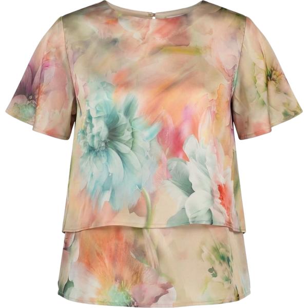 t-shirt Nunalie marrone a fiori