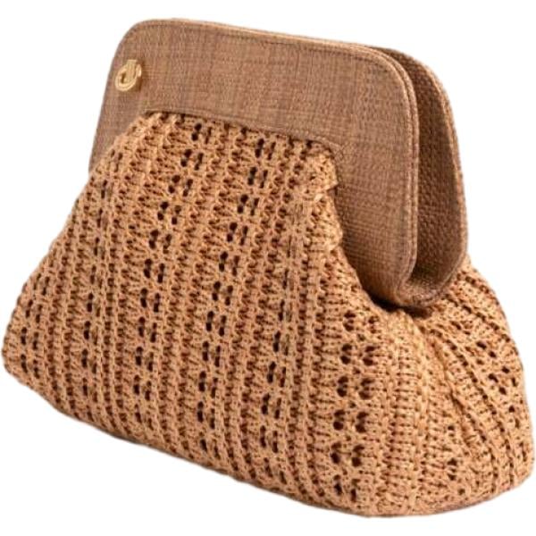 clutch Nunalie marrone