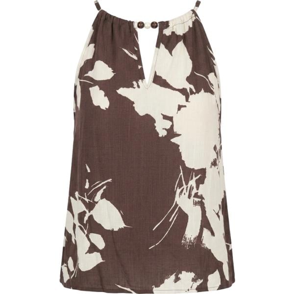 canottiere Nunalie marrone con stampe