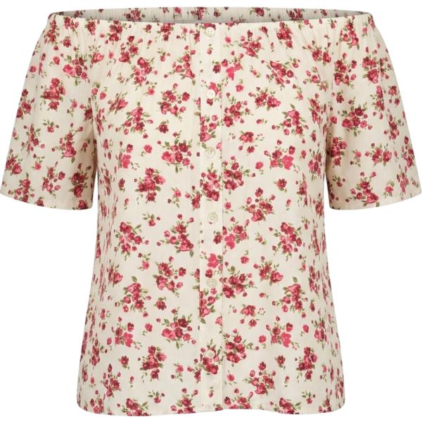 top Nunalie bianco a fiori