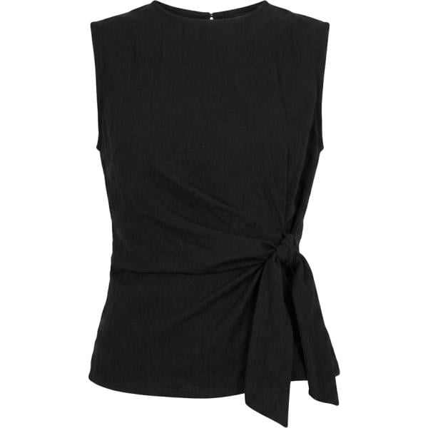 top Nunalie nero con stampe