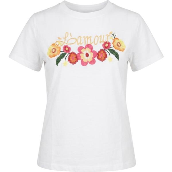 t-shirt Nunalie bianco con stampe