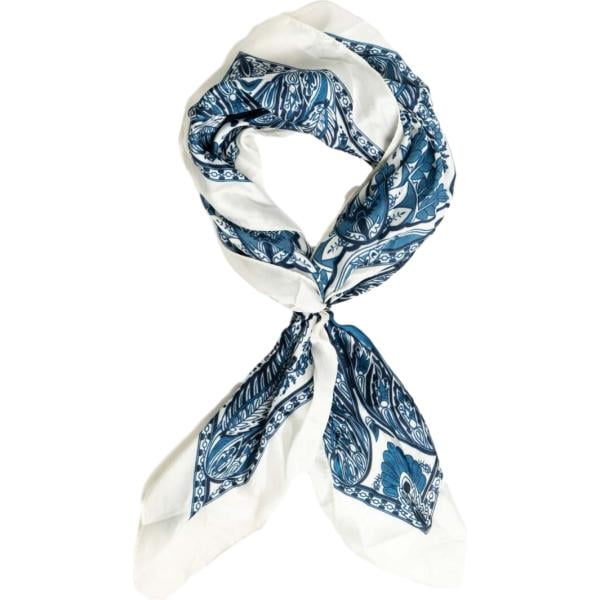 foulard Nunalie blu con stampe