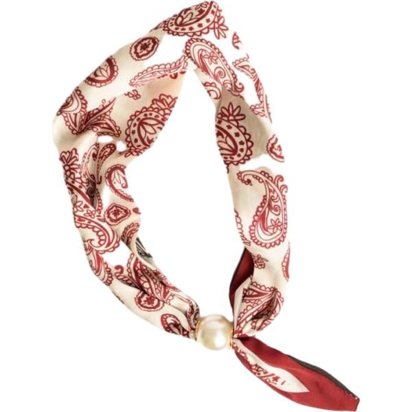 foulard Nunalie rosso paisley
