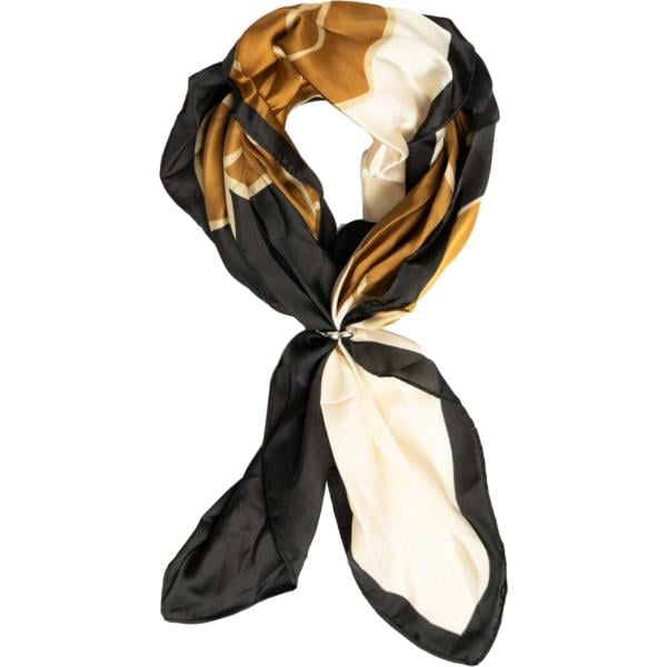 foulard Nunalie nero con stampe