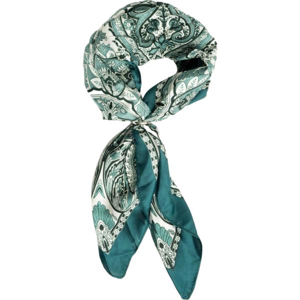 Foulard da donna in verde scuro con stampe in metallo Nunalie