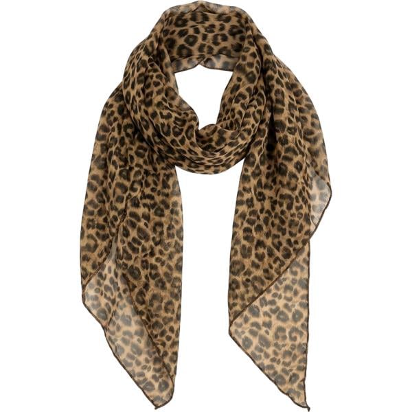 Foulard da donna in beige sabbia con stampe a punta Nunalie