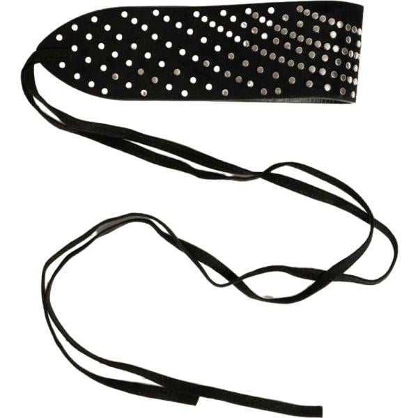 Cintura da donna mini in nero pece con borchie Nunalie
