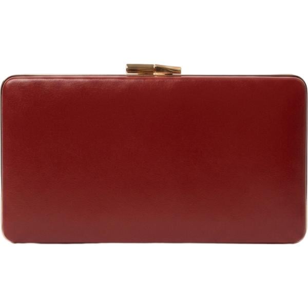 Pochette da donna in rosso classico effetto vernice Nunalie